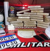 Integrantes de facção são presos com mais de 30 kg de maconha em Maceió