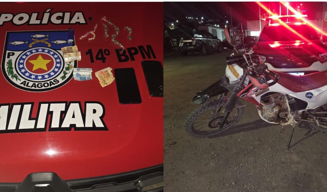 Dupla é presa com drogas e veículo adulterado no município de Jundiá