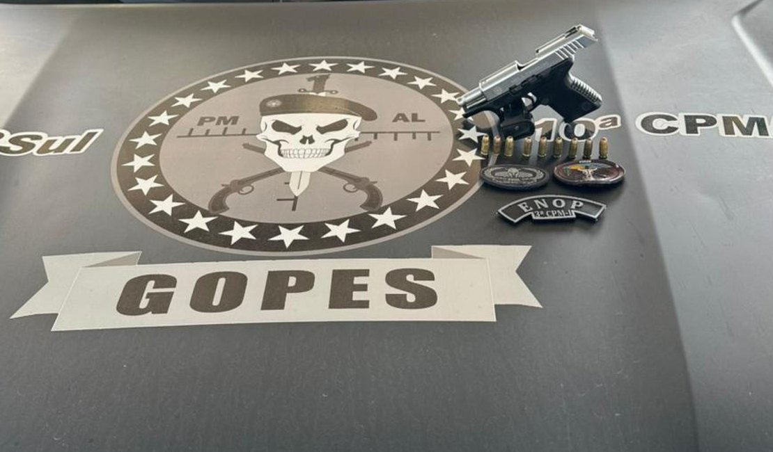 PM apreende pistolas e drogas em ações ostensivas na capital e interior