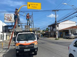 Defesa Civil sinaliza rotas de fuga em bairros afetados pela mineração de sal-gema