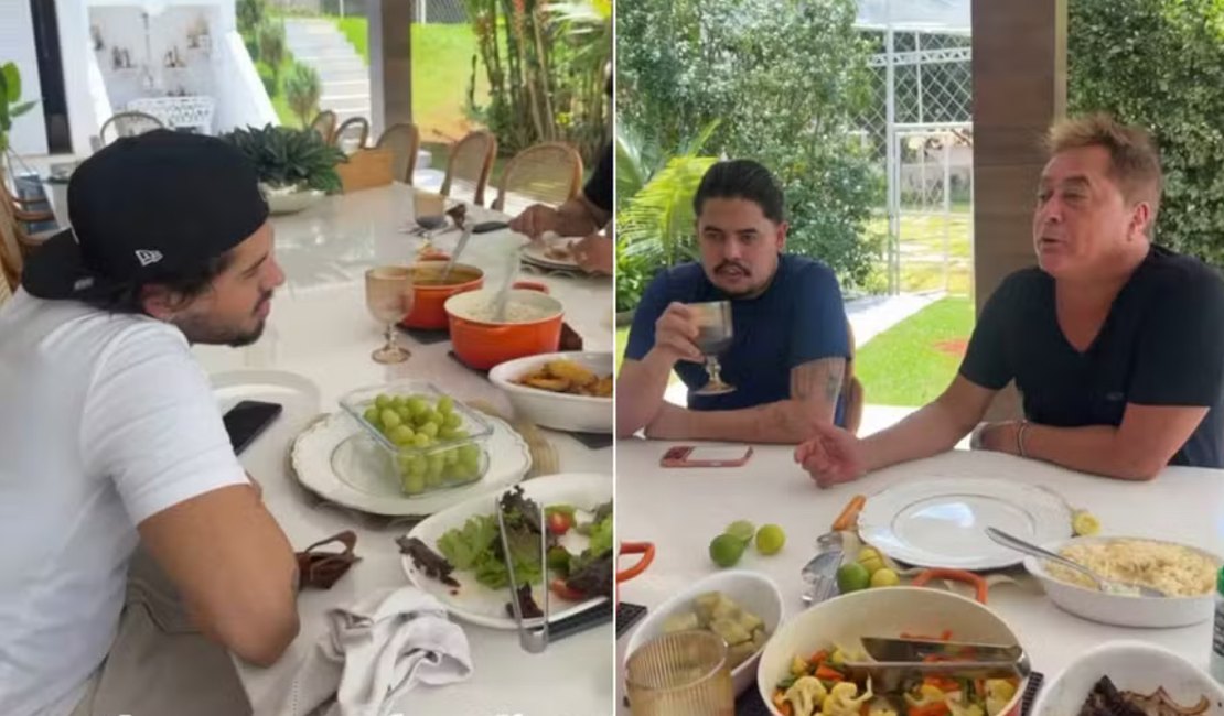 Zé Felipe almoça com família após anúncio de término com Ana Castela