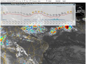 Volume de chuva em Maceió supera 50 milímetros em 24h, diz Lapis