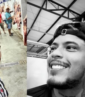 Felipe Amorim toma café da manhã no Mercado Municipal de Arapiraca após show