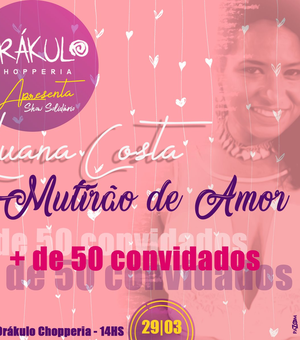 Artistas alagoanos fazem show beneficente para ajudar a cantora Luana Costa