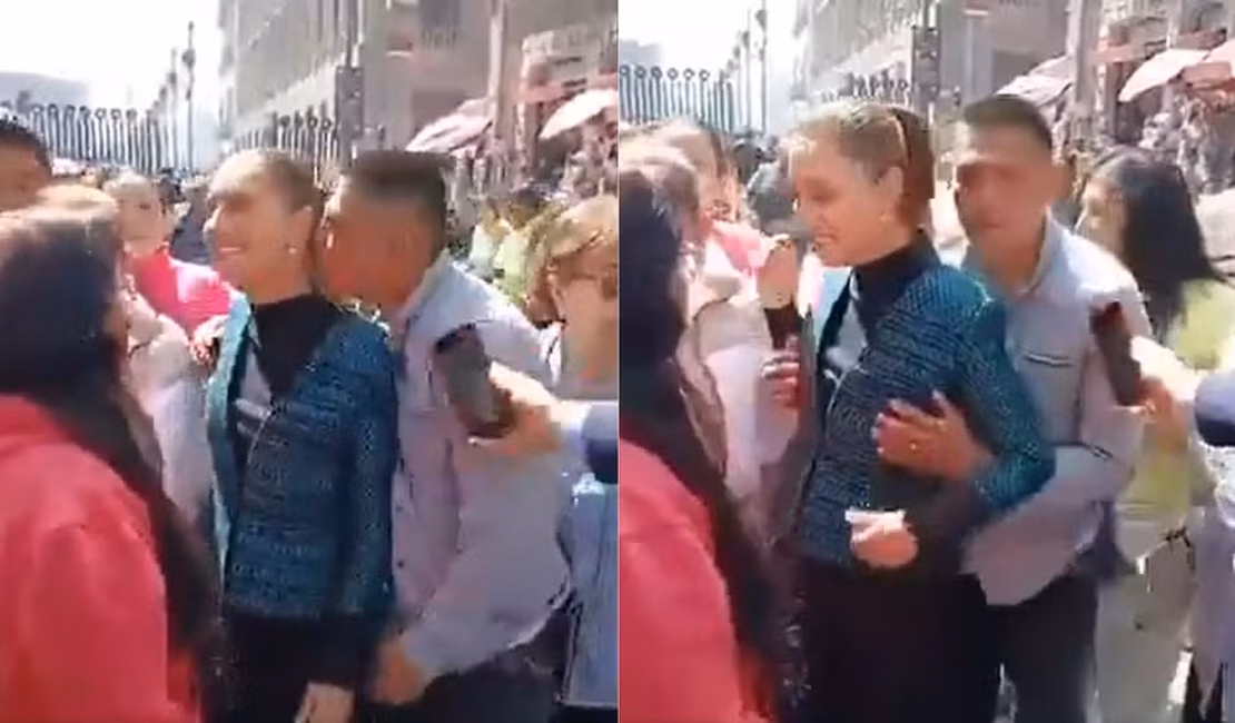 Presidente do México sofre assédio sexual na rua enquanto cumprimentava apoiadores