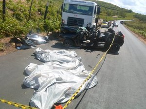 Grave acidente deixa cinco mortos em rodovia de Traipu