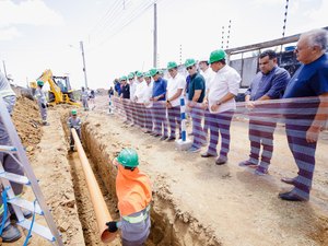 Obras para implantação de sistema de saneamento básico têm início em Palmeira dos Índios