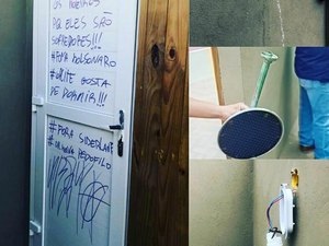 'Isso não irá intimidar a nossa administração', diz secretário após depredação de banheiros