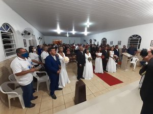 Pastoral familiar da Paróquia de São Cristóvão em Palmeira dos Índios realiza casamento comunitário