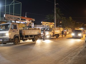 Santa Lúcia recebe reforço na iluminação com mutirão da Sima