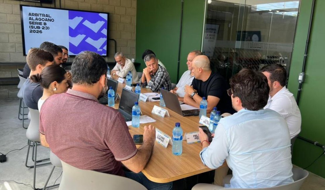 FAF realiza Conselho Arbitral do Campeonato Alagoano Série B Sub-23 2026