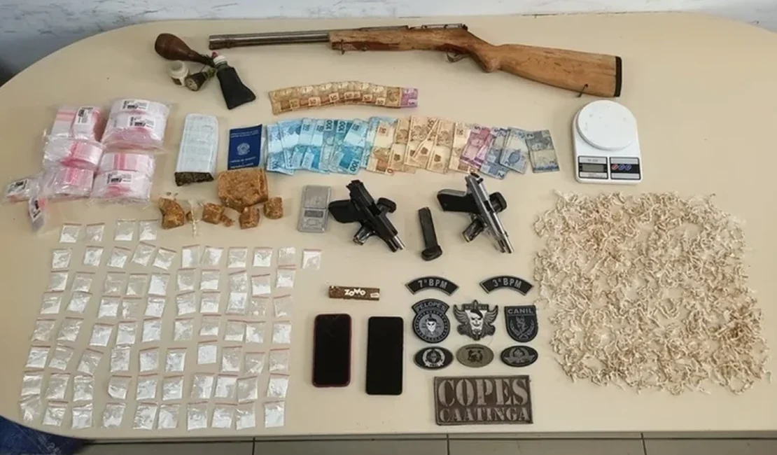 Casal suspeito de homicídios é preso após troca tiros com a polícia