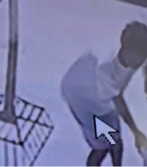 Jovem é flagrado furtando planta em vaso na rua Estudante em Arapiraca