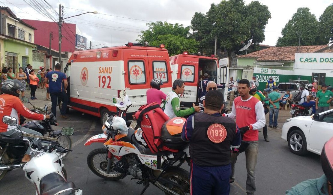 [Vídeo] Acidente entre motocicletas deixa estudante e outras duas pessoas feridas