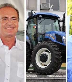 Renans e Dantas ‘espelham’ modelo de Arthur Lira e distribuem máquinas agrícolas a prefeitos