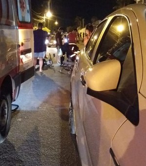 [Vídeo] Acidente envolvendo motocicleta é registrado em Arapiraca