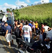 Samu Alagoas socorre vítimas de colisão automobilística, na Zona da Mata 