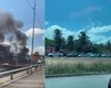 [Vídeo] Novo protesto em Marechal Deodoro interdita trecho da AL-101 Sul