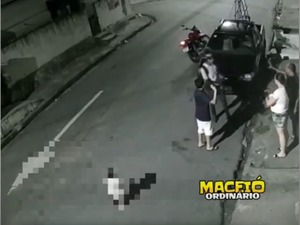 Câmera de segurança flagra momento em que familia é assaltada na porta de casa no bairro do Feitosa em Maceió