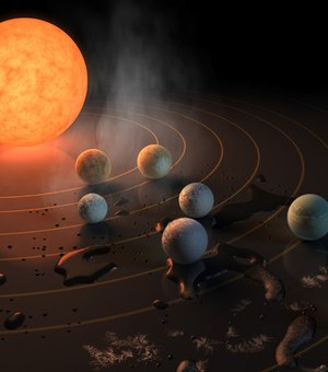 Nasa descobre sistema solar com 7 planetas parecidos com a Terra