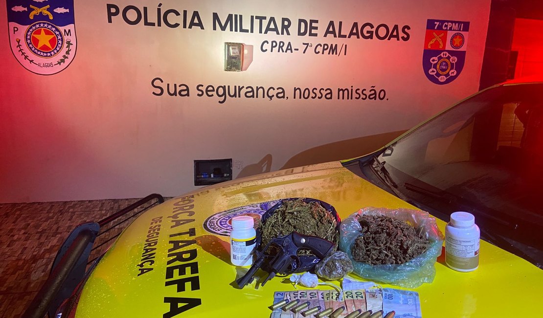 Três suspeitos são detidos durante operação de combate ao tráfico em Girau do Ponciano