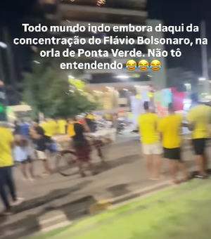 Vídeo mostra reação de bolsonaristas na orla de Maceió durante a apuração