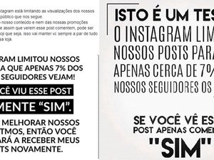Instagram nega que limitou divulgação de posts a apenas 7% dos seguidores