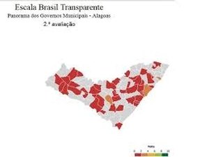 Transparência: o mapa de Alagoas é vermelho