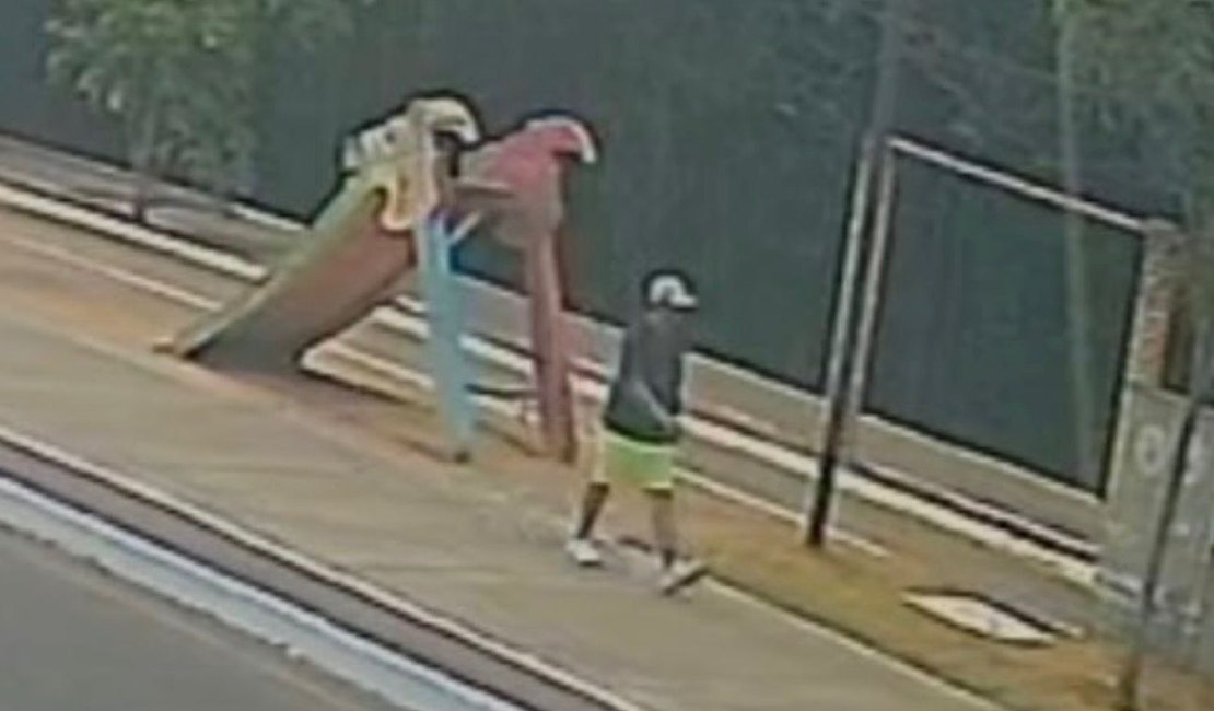 [Vídeo] Novas imagens devem ajudar polícia a identificar homem que atacou e matou mulher no Bosque das Arapiraca