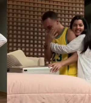 [Vídeo] João Gomes se emociona com presente de Ary Mirelle