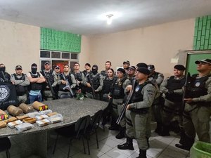 Policiais do 2º BPM de União dos Palmares prendem dois suspeitos com grande quantidade de drogas