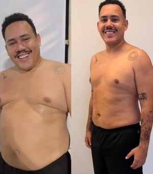 Ex-BBB Lucas Buda mostra físico após perder 31kg