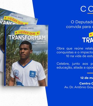 Rafael Brito lança livro com histórias emocionantes de transformação por meio da educação