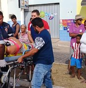 Mulher é atropelada por carro, em Arapiraca
