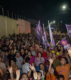 Edilza reúne milhares de pessoas durante agenda de campanha no fim de semana em Lagoa da Canoa