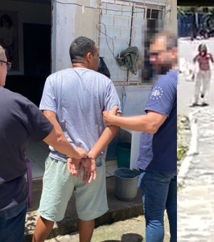 Preso suspeito de tentar assaltar estudantes com faca peixeira no bairro do Poço, em Maceió