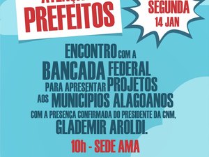 AMA apresentará projetos relevantes para a bancada alagoana