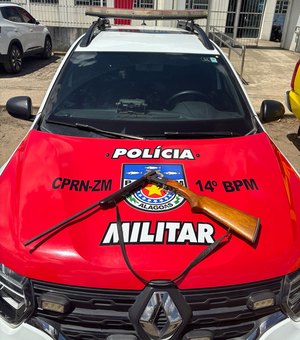 Foragido da Justiça é preso com espingarda em casa no município de Jundiá