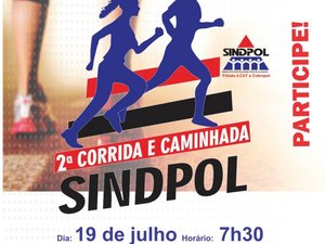Estão abertas as inscrições da 2ª Corrida e Caminhada Sindpol