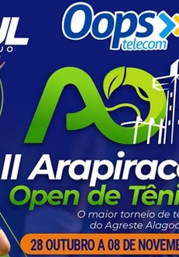 Arapiraca Open de Tênis será a primeira etapa federada da modalidade na cidade