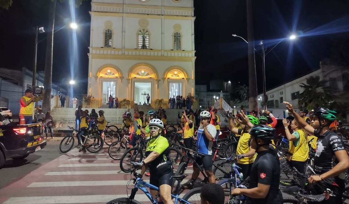 SMTT de Palmeira dos Índios promove passeio ciclístico pela segurança no trânsito