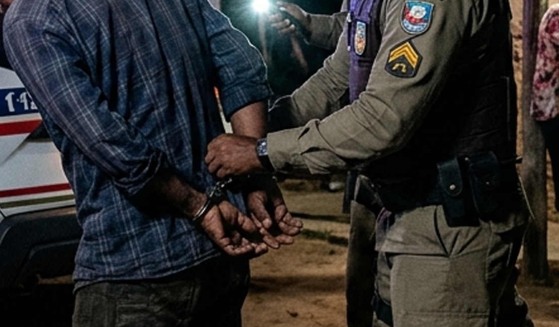 Homem é preso por agredir companheira após noite de bebedeira em Taquarana