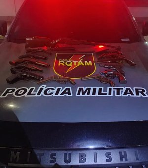 Polícia Militar apreende 13 armas de fogo dentro de apartamento no bairro do Farol