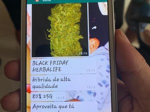 Jovem é preso suspeito de vender drogas em preço de Black Friday