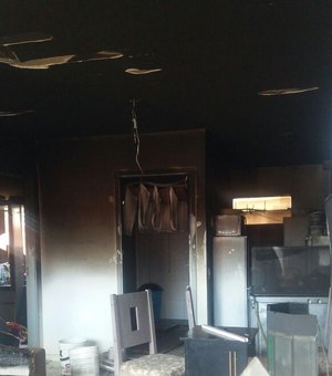 Panela esquecida no fogo provoca incêndio em residência em Maceió