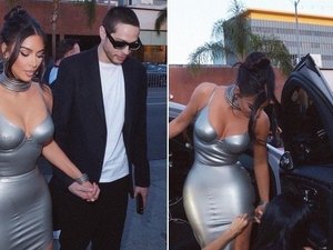 Kim Kardashian agrada fãs ao publicar fotos com Pete Davidson: 'O conteúdo que a gente quer'