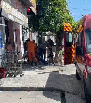 [Vídeo] Trabalhador fica ferido após cair de andaime de três metros em Maceió