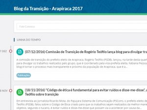 Comissão de Transição de Rogério Teófilo lança blog para divulgar trabalhos