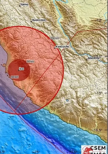 Terremoto de magnitude 7,2 atinge área pouco povoada do Peru
