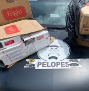 Em Penedo policiais apreendem cigarros contrabandeados do Paraguai